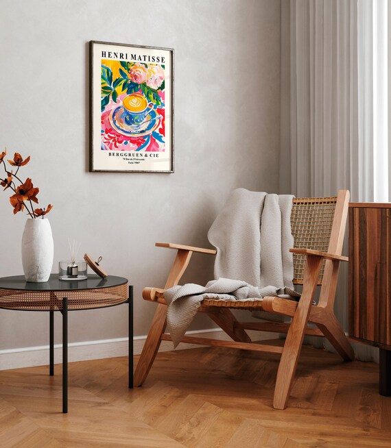 Matisse Coffee Cup Art Print: Pink Maximalist Decor - Etsy
