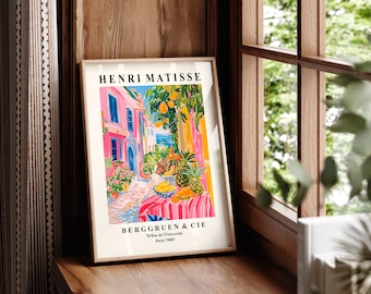 Wieco Art 3-delige Henri Matisse Canvas Prints – Abstracte Kunst Voor Aan De Muur (30x40 Cm Per Stuk