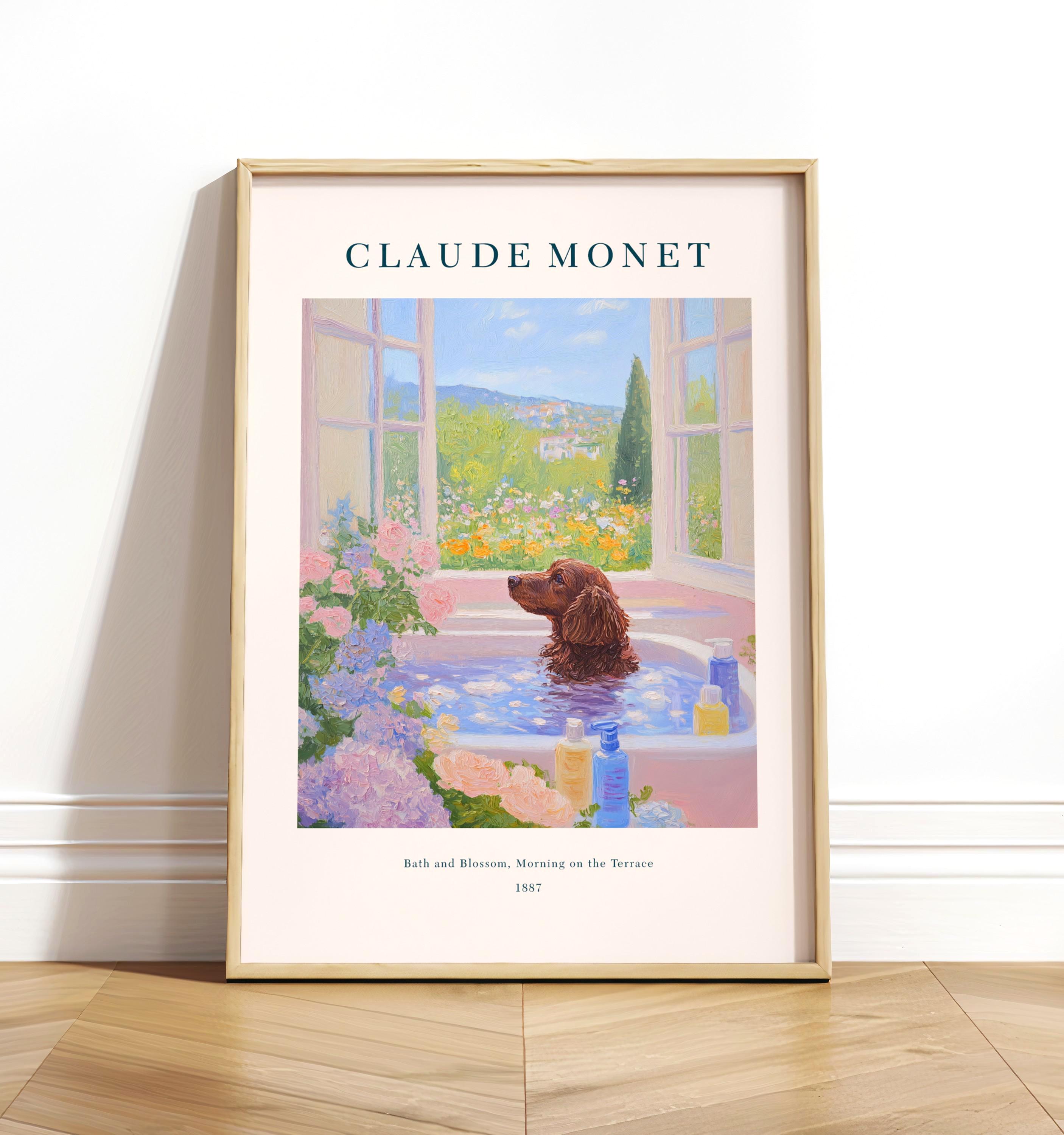 Toile Murale Chien Cocker Noir Et Blanc - 20x30 Cm - Décoration Moderne Chambre, Salon - 8
