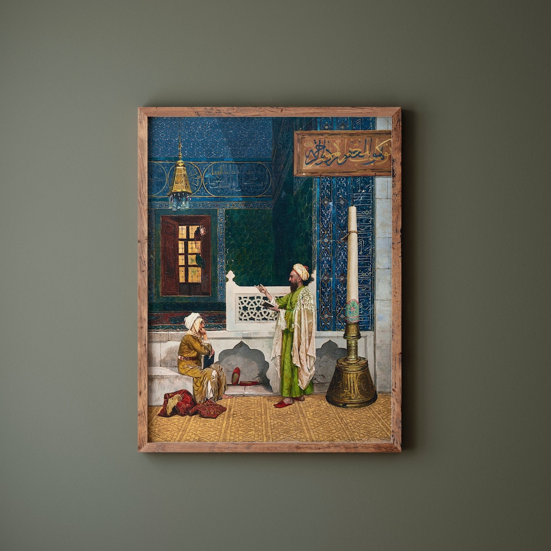 Stunning Islamic Style Art Mosque Art Morrocan, Ottoman Islamic Art