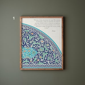 Rumi Quote Print I Love Art Print I Turkish Art Print | Wedding Anniversary Gift Art Print | Modern Wall Art Print | Islamic Art Print