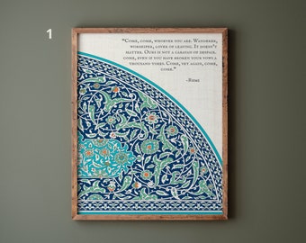 Rumi Quote Print I Love Art Print I Turkish Art Print | Wedding Anniversary Gift Art Print | Modern Wall Art Print | Islamic Art Print