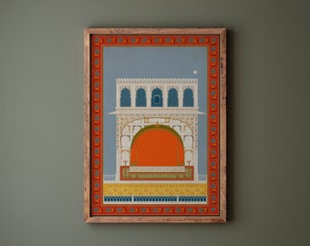 Stunning Mughal Artwork I Beautiful Architecture I Wall Art Print I Frame Not Included