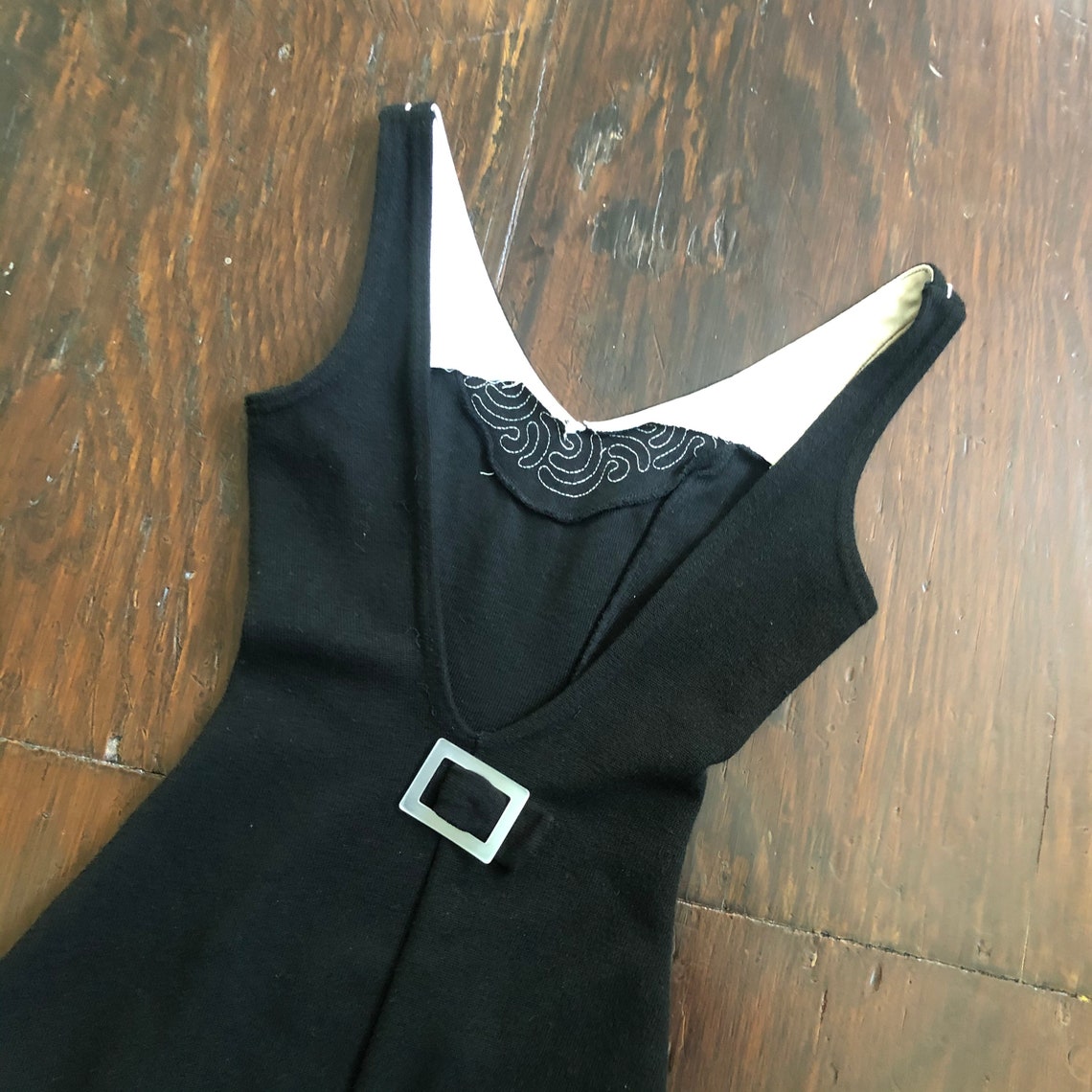 1950s Bombshell Pinup Style One Piece Wool Bathing Swim Suit Etsy