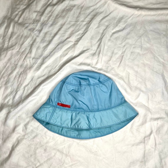 1990s Prada Sport Ss 1999 Baby Blue Nylon Bucket Hat Made in - Etsy