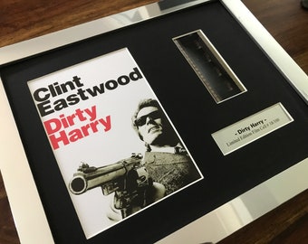 Schmutziger Harry Clint Eastwood gerahmte original 35 mm Filmzelle