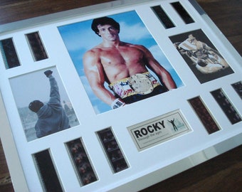 Rocky Balboa todas las películas XL Presentación en celda de película enmarcada de 35 mm