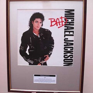 Michael Jackson Bad original framed album cover