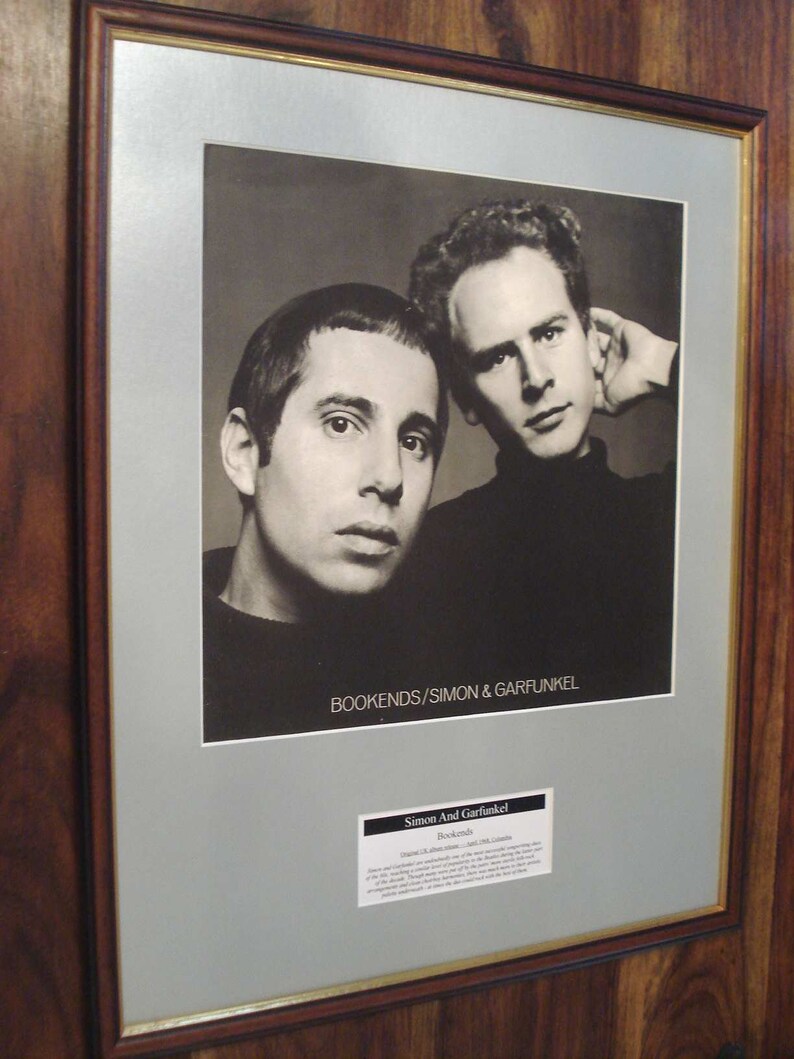 Simon & Garfunkel Bookends LP Original Framed Album Cover Etsy