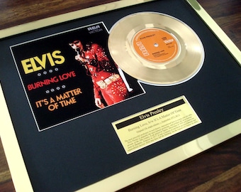 Elvis Presley - Burning Love - 7 "goldene Disc 45 Single