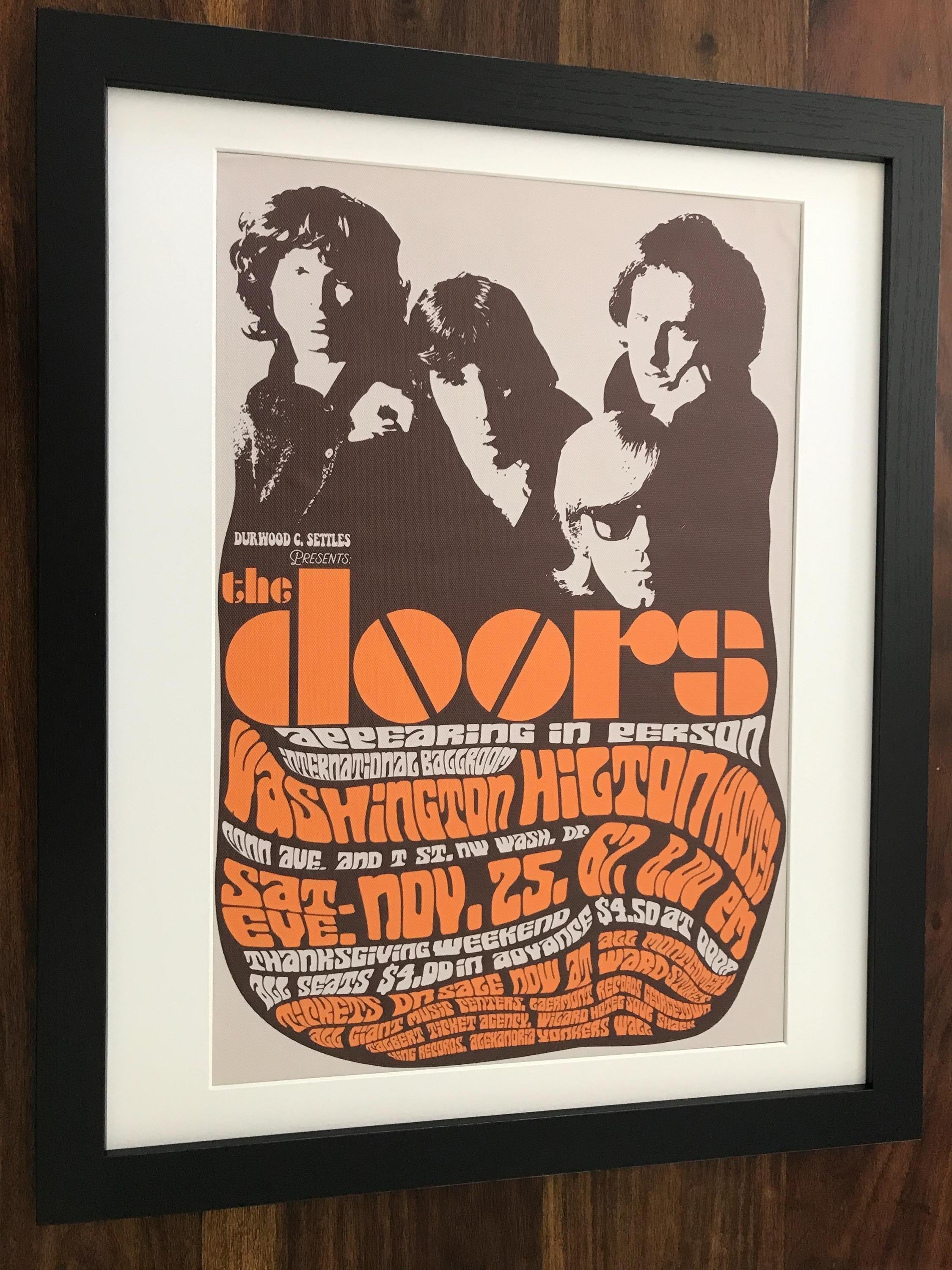 The Doors Concert Poster Classic Retro Framed Canvas Print - Etsy