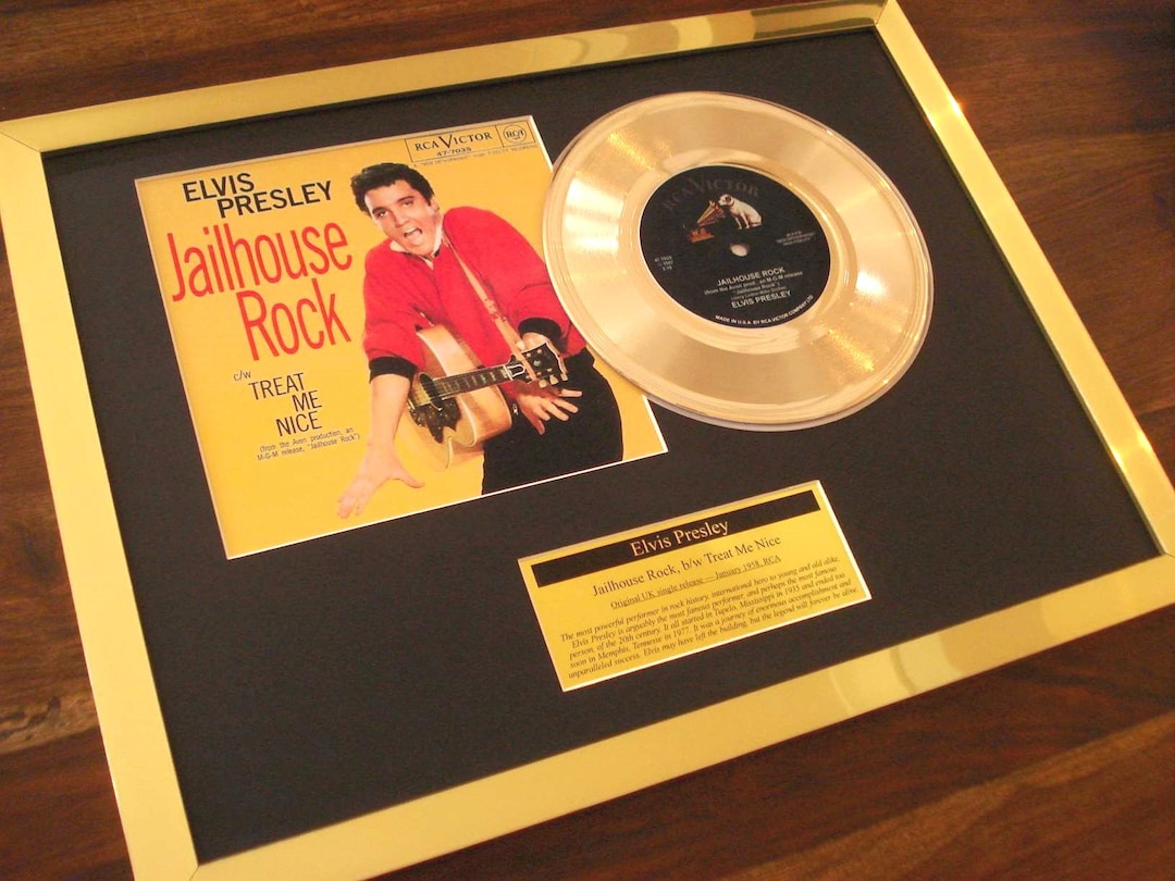 Elvis Presley - Jailhouse Rock - 7" Golden Disc 45 Record Single - Etsy