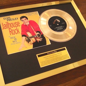 Elvis Presley - Jailhouse Rock - 7" Golden Disc 45 Record Single - Etsy