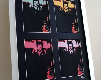 Impresión en lienzo de arte pop enmarcada y firmada por Taxi Driver