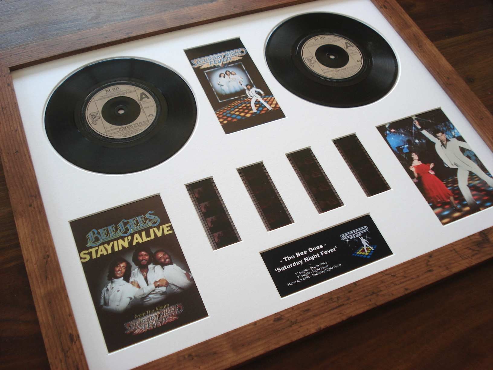 The Bee Gees Saturday Night Fever Vinyl 35mm Film Cell Framed -  www.norminring.com