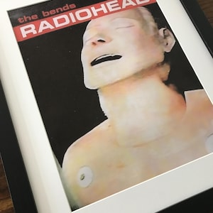 Radiohead The Bends retro framed canvas print
