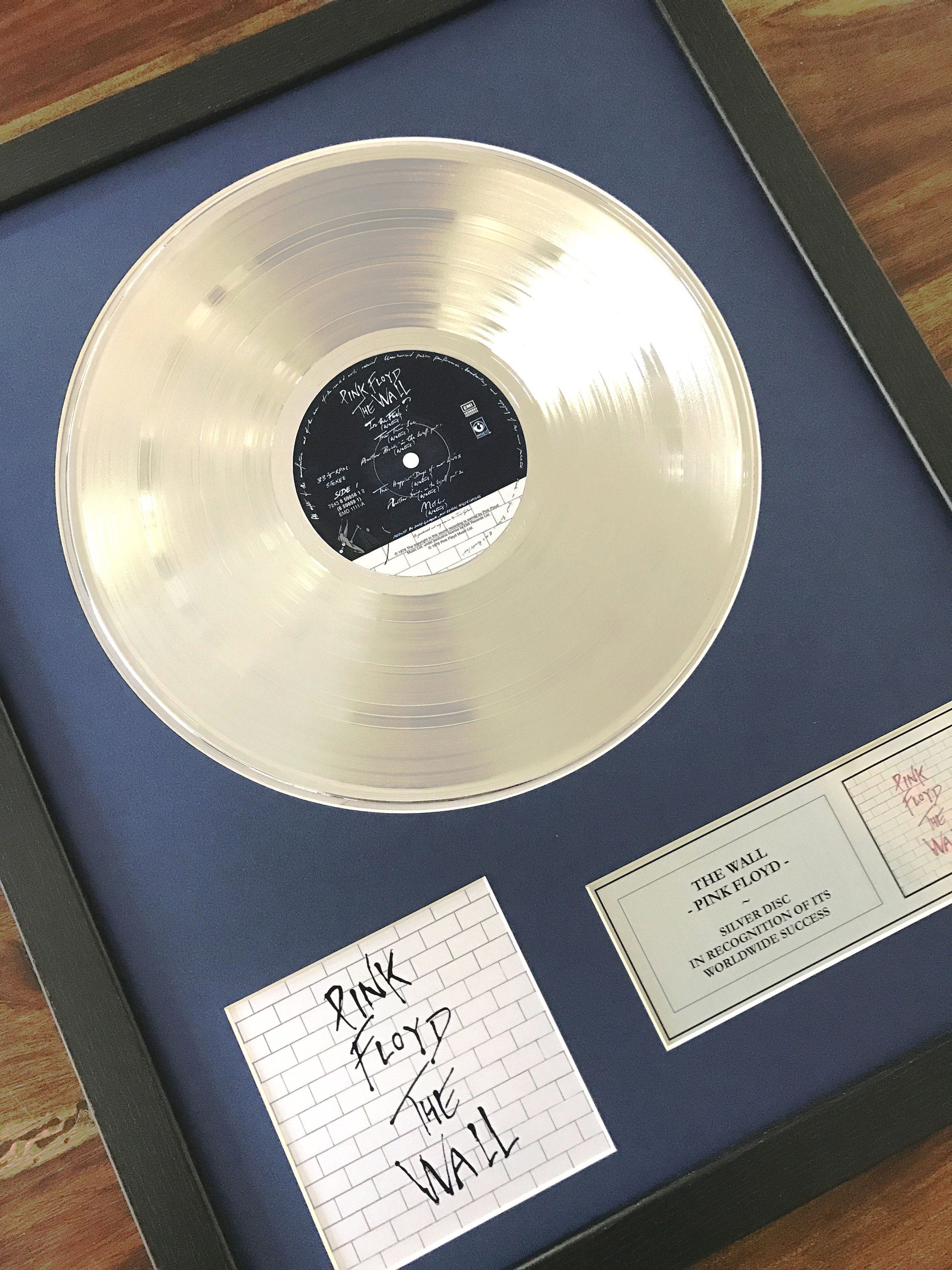 Pink Floyd the Wall Silver Disc LP Record Album - Etsy