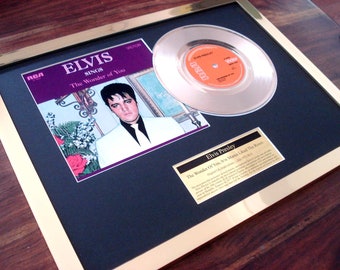 Elvis Presley - The Wonder of You - 7"goldene Schallplatte 45 Single