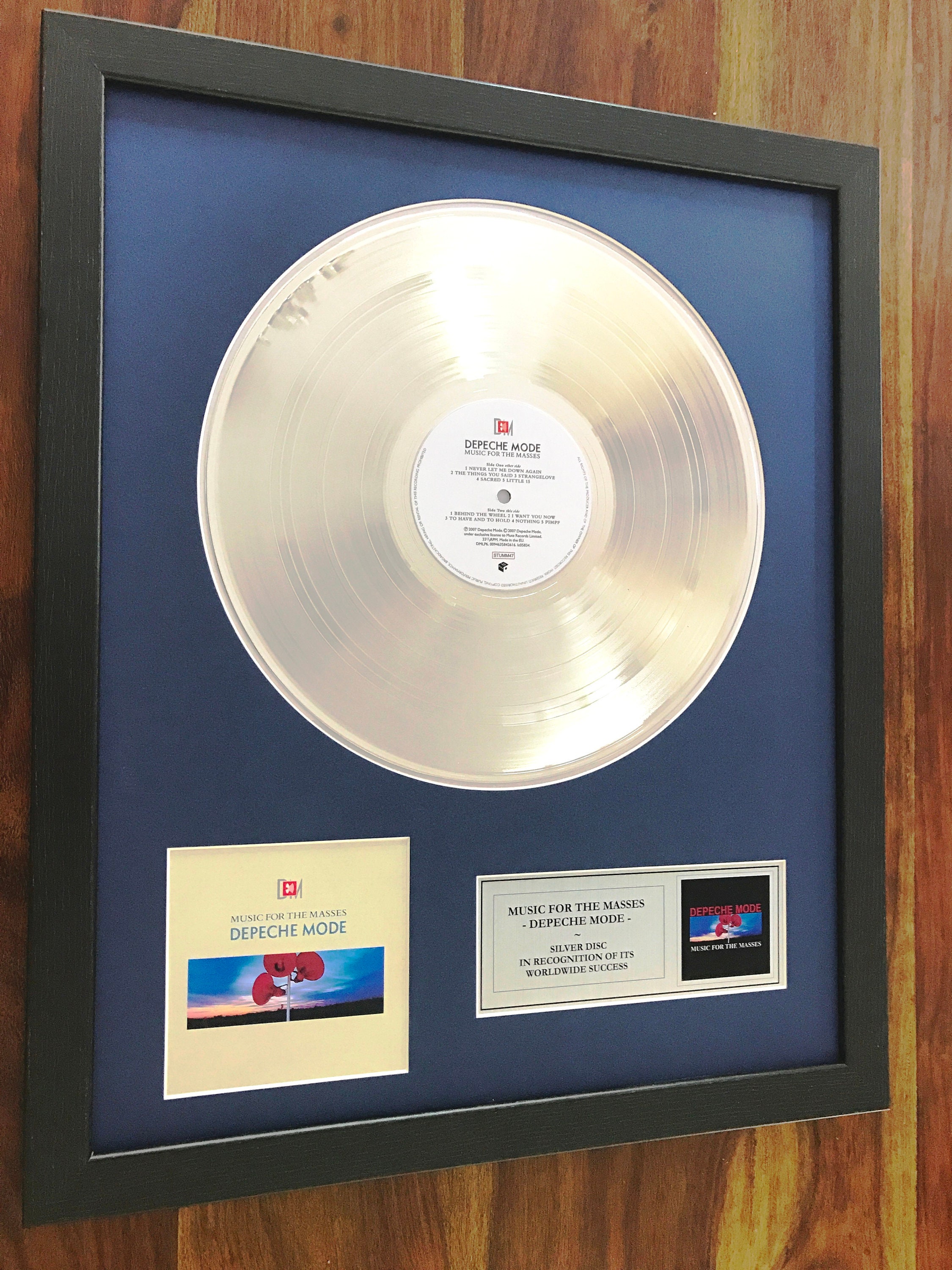 Depeche Mode Music for the Masses Silver Disc LP Record - Etsy