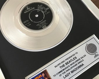 The Beatles - Lady Madonna - 7 "Silver Disc 45 LP Single