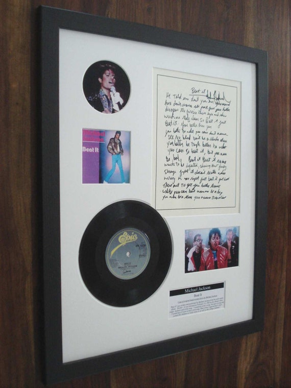 Michael Jackson Vinyl , Records / Laser Engraved Vinyl / Vinyl in Frame /  LP Records / Wall Mount Records / Wall Decor / Unique Gift 