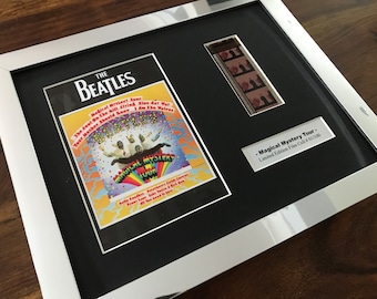 Película original enmarcada de 35 mm de The Beatles Magical Mystery Tour
