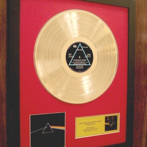 Pink Floyd The Dark Side of the Moon golden disc LP record image 2