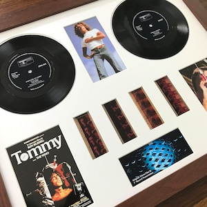 The Who Tommy vinyl 35mm film cell framed montage
