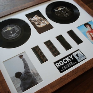 Rocky Balboa vinyl 35mm film cell framed montage