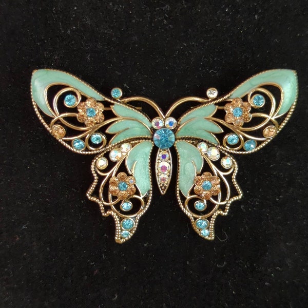 Vintage Nina Ricci Avon Butterfly Brooch / Pin