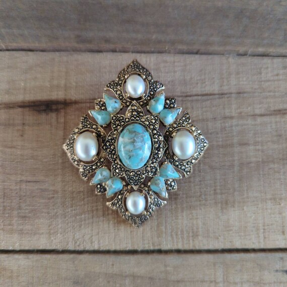 Vintage Sarah Coventry 1968 "Remembrance" Brooch … - image 4