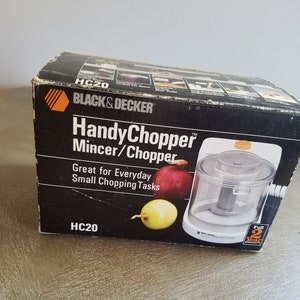 BLACK & DECKER HANDY CHOPPER, MINCER / CHOPPER HC-20 MINI FOOD