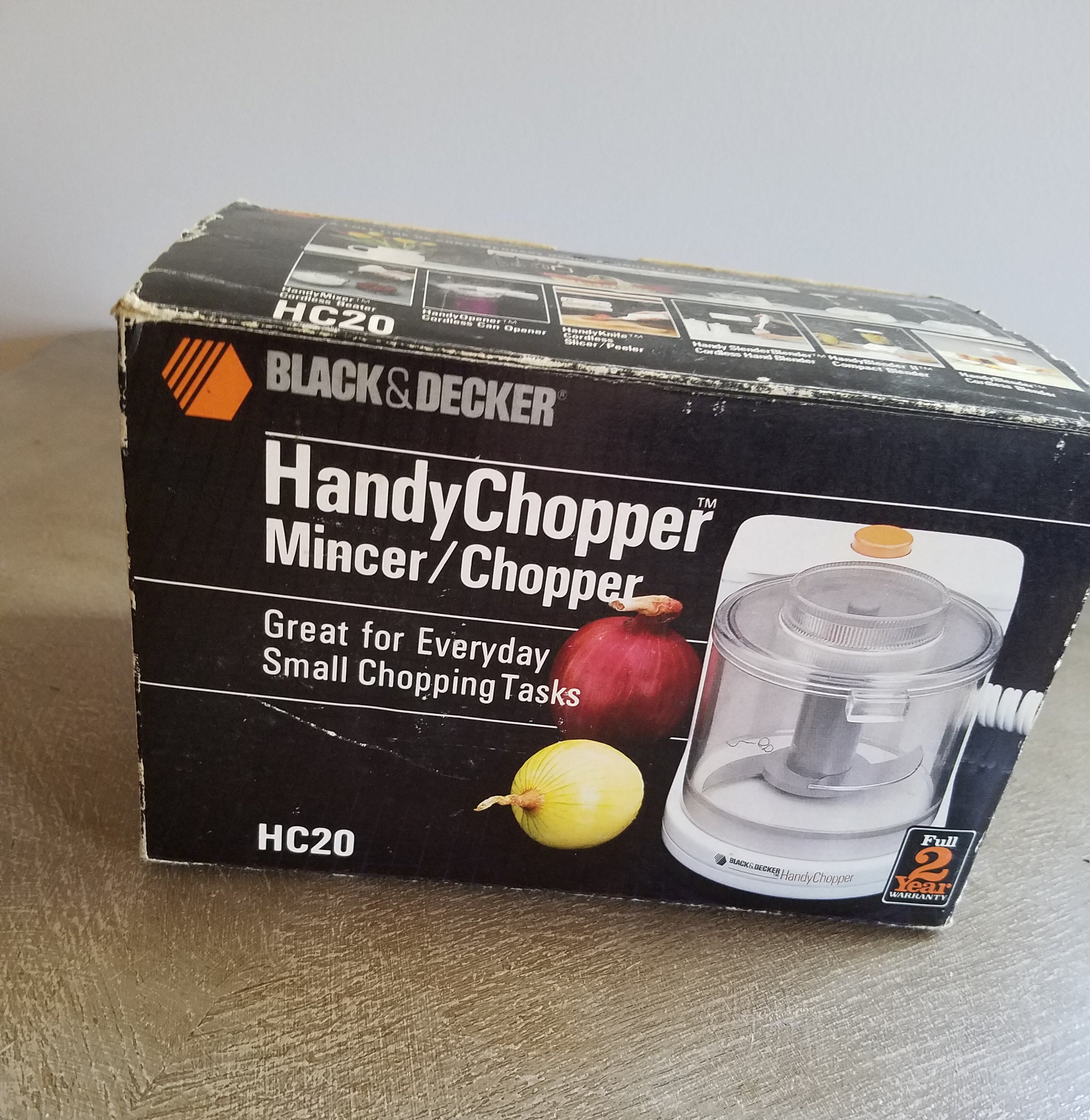 Vintage 1987 Black & Decker Handy Chopper Mincer/chopper Mini 