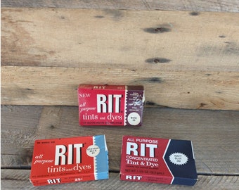 Vintage RIT Dye Still in Original Unopened Boxes