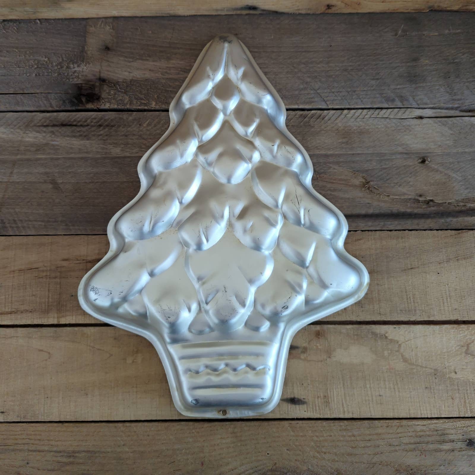 Vintage Wilton Christmas Tree Cake Pans With Stand 1979 3