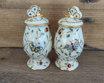 Vintage 2004 Summer Enchantment by Lenox Salt and Pepper Shakers Parvanneah Holloway