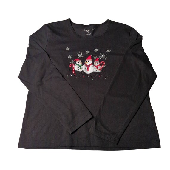 Vintage Christmas Holiday Black Gloria Vanderbilt… - image 1