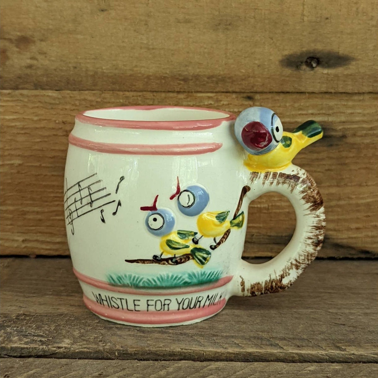 Toddler Whistle For Milk Mug Ross Products Ceramic Cup - Ruby Lane