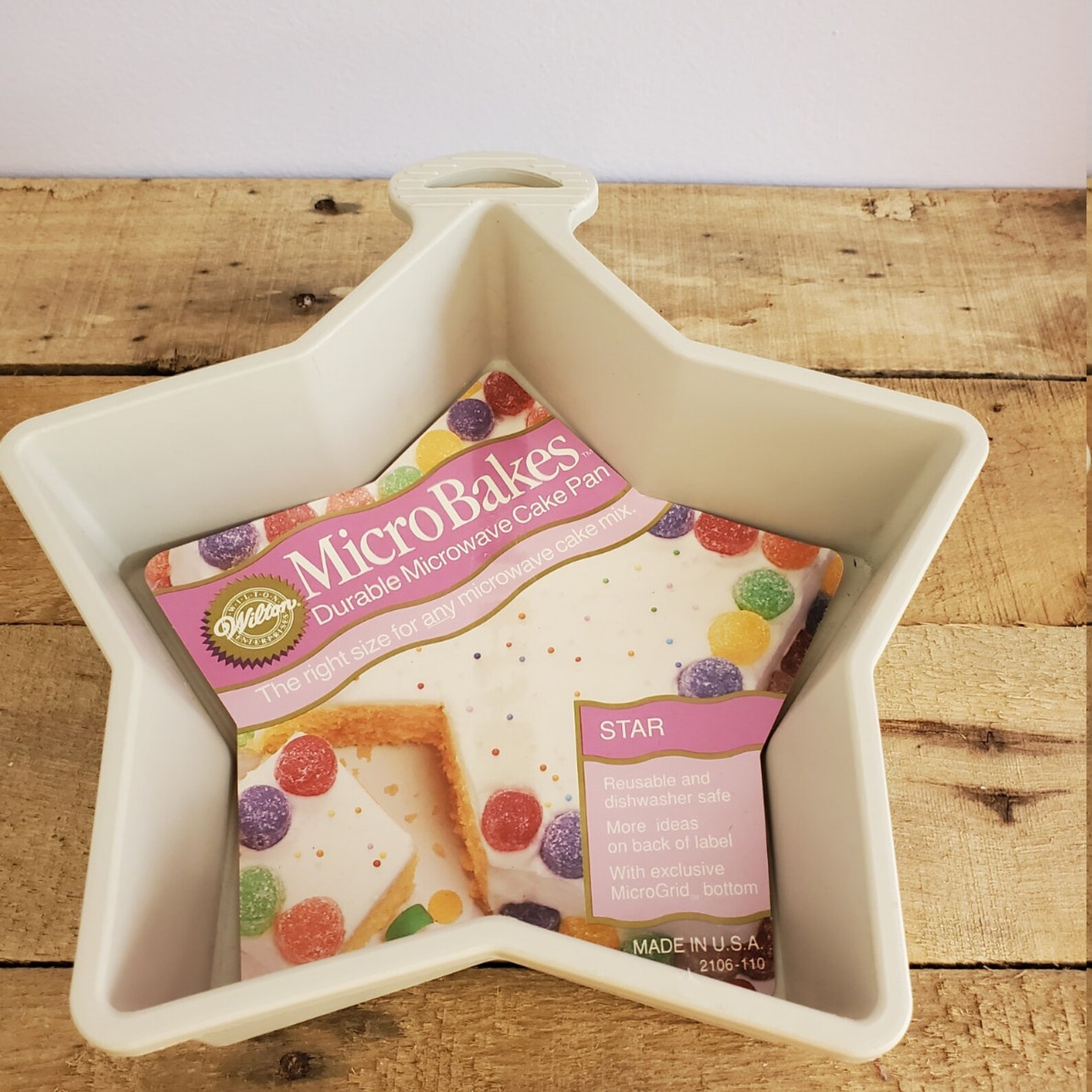 Wilton Micro Bakes Star Durable Microwave Cake Pan 2106110 Etsy