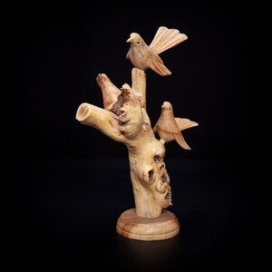 Perched Bird Carving