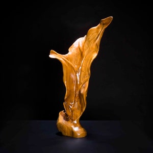 Abstract Wooden Leaf Carving - Multiple Styles