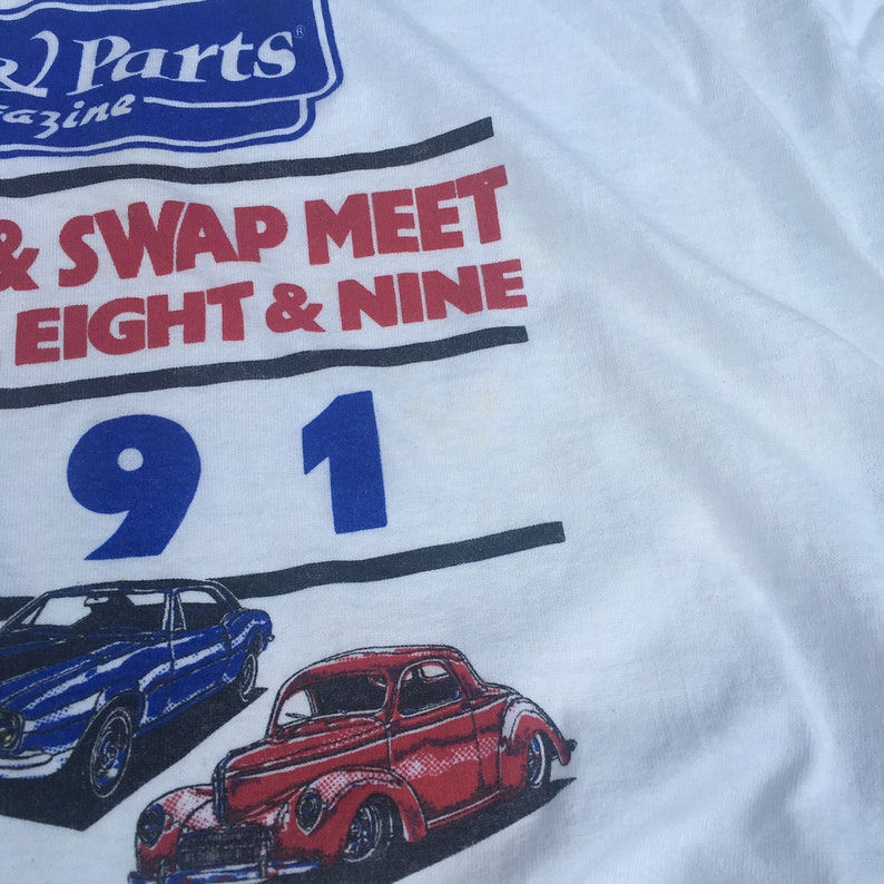 1991 Cars And Parts Magazine XL Shirt Swap Meet Car Show Corvette Screen STars