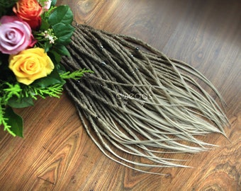 synthetic dreads ash blonde ombre - realistic & soft - dreadlocks hair extension