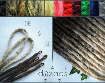 synthetic dreads custom set - realistic & soft - ombre two color fade - dreadlocks hair extension