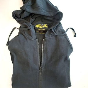 Black Hemp Zip Hoodie | super comfortable, lightweight hemp clothing