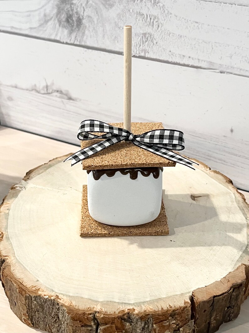 Faux S’mores Stick Decor- Faux S’mores Christmas Ornament - Etsy