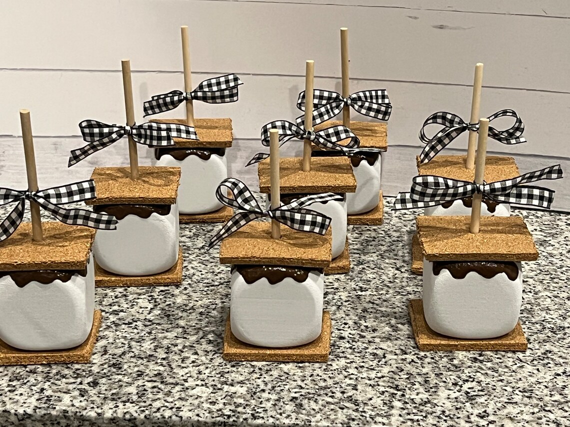 Faux Smores Stick Decor Faux Smores Christmas Ornament - Etsy