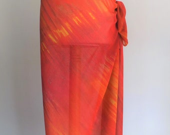 Fiery Red Sarong