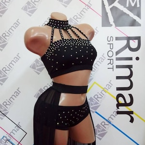 Shorts and Skirt with Rhinestones, Unique Festival Outfit, Festival Dance Costume, Festival Clothes, Pole Dance Wear Set, Pole Wear Costume