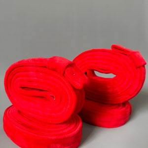 Aerial Straps Loops in Velvet, 2 pcs, Circus Loops for Aerial Gymnastics, Velvet Aerial Long Loops, Loops for Lira Acrobatics, Circus Straps